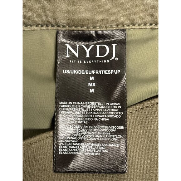 NYDJ Sculpt-Her Womens Lift Tuck Olive Green Trousers M - Picture 5 of 9